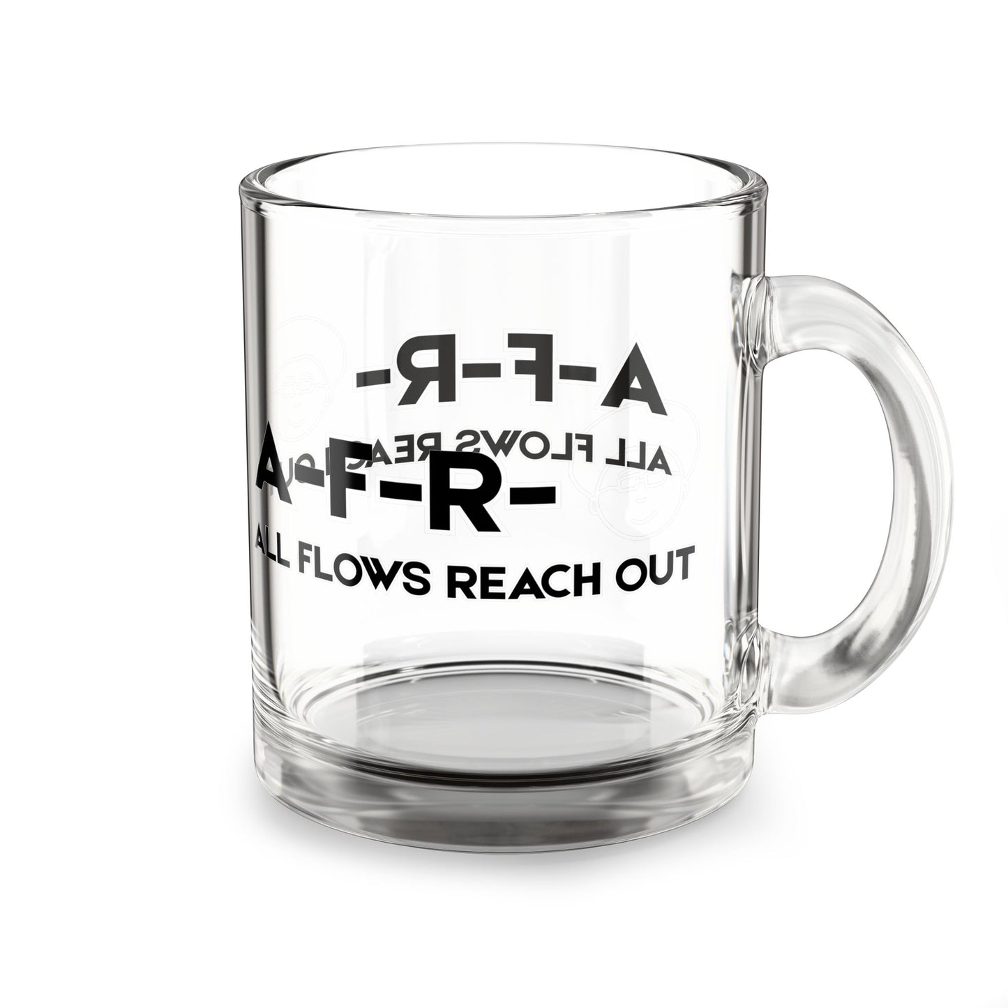 All Flows Reach Out - Glass Mug