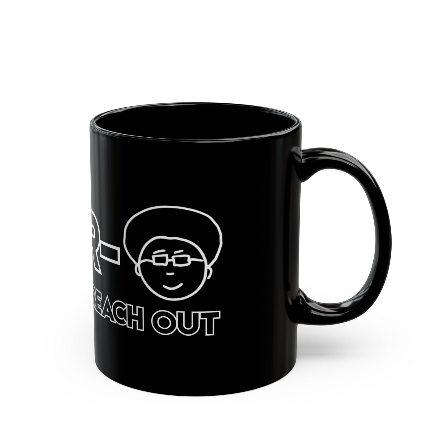 All Flows Reach Out - Black Mug