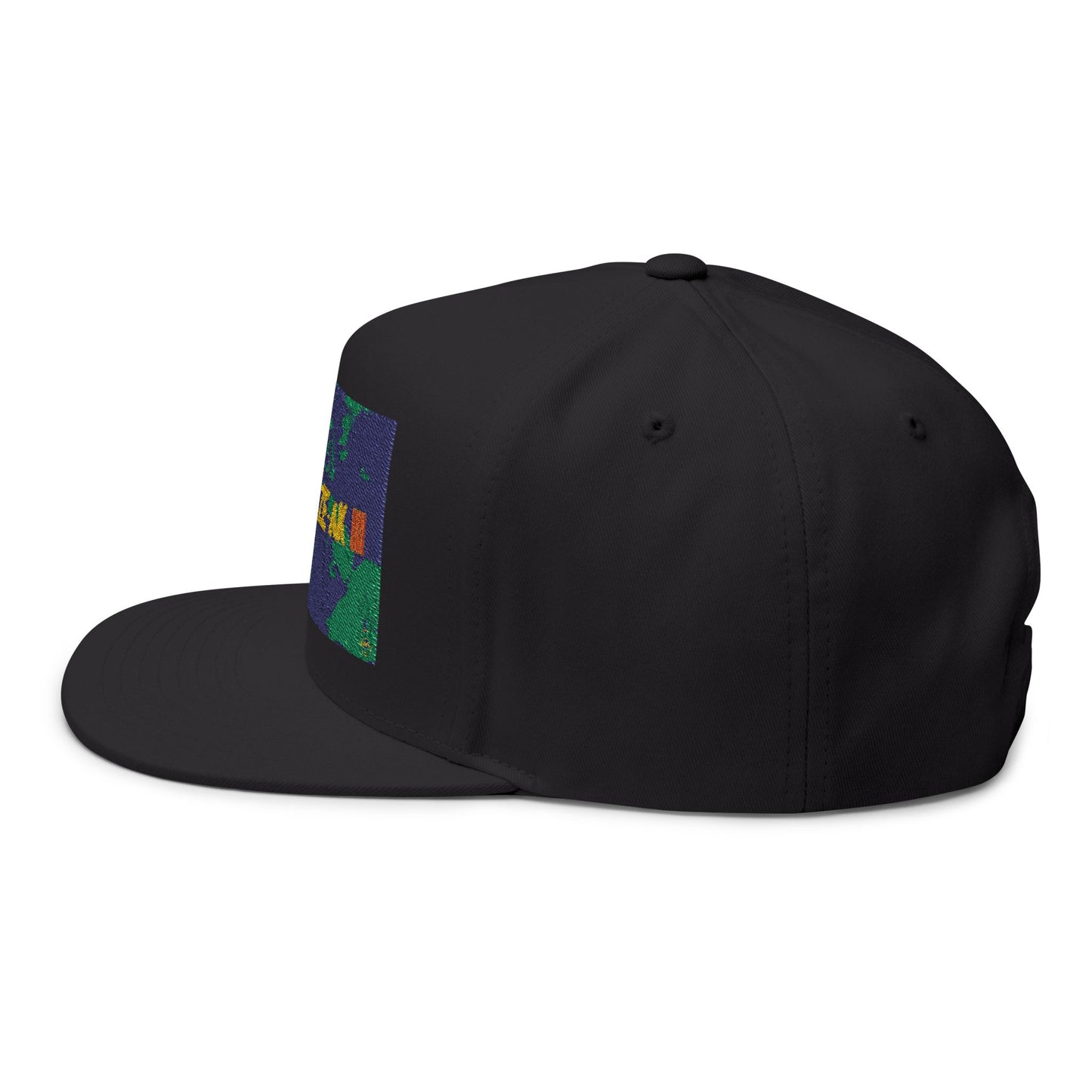 AFRODEEZEAK 3 - Embroidered Flat Bill Cap