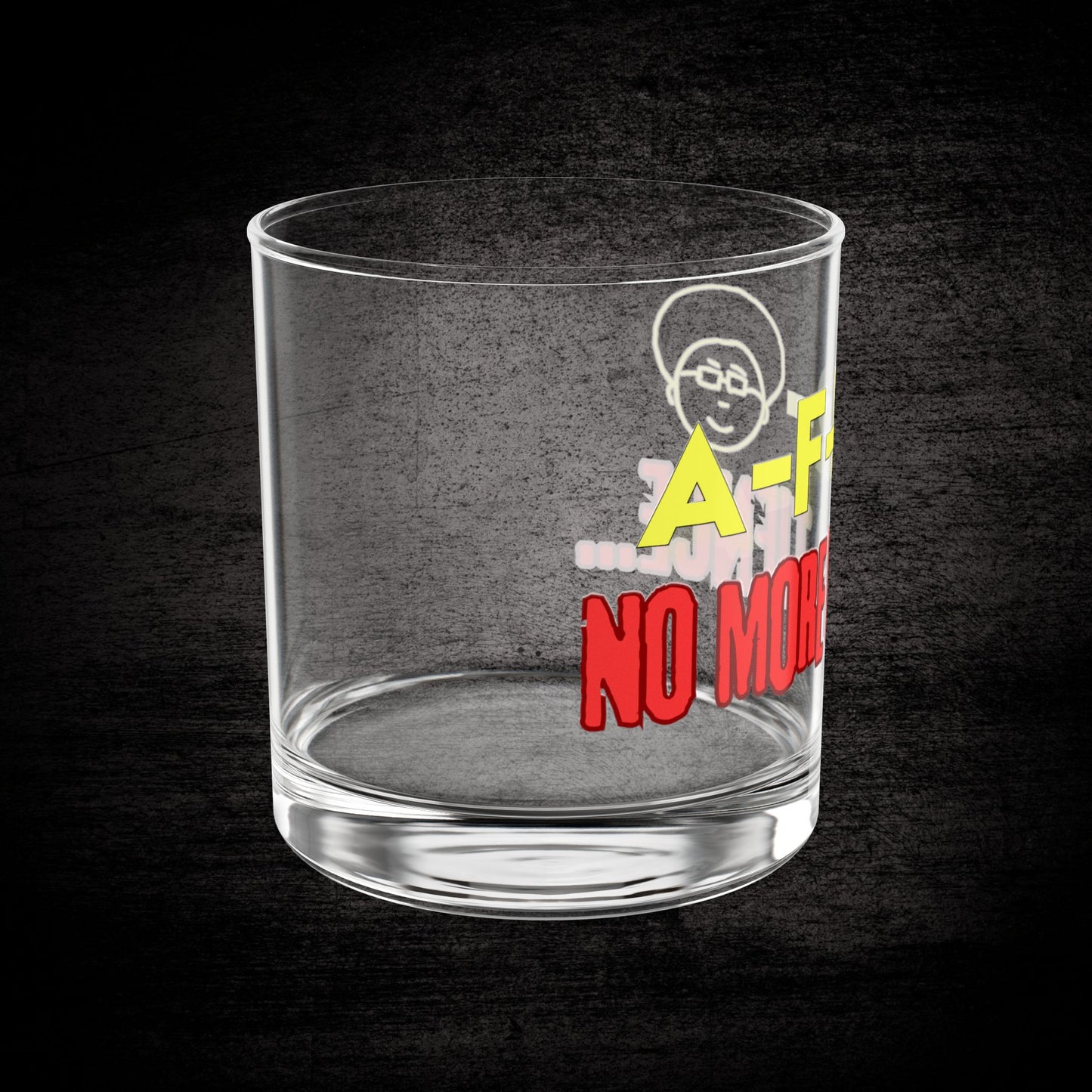 "No More Patience" Rocks Glass, 10oz