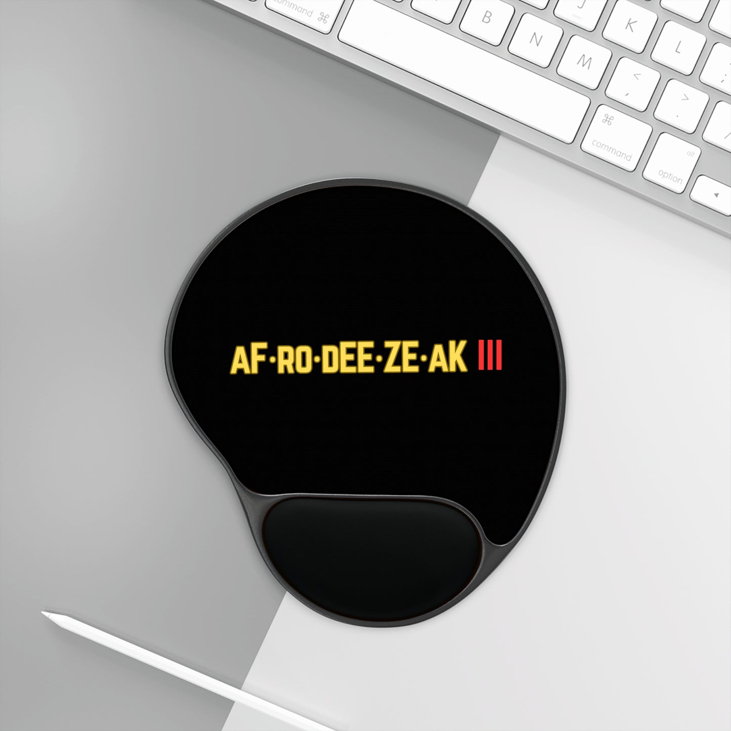 AFRODEEZEAK 3 Logo - Mouse Pad with Wrist Rest