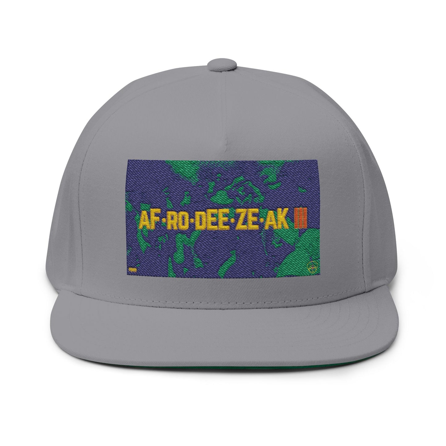 AFRODEEZEAK 3 - Embroidered Flat Bill Cap