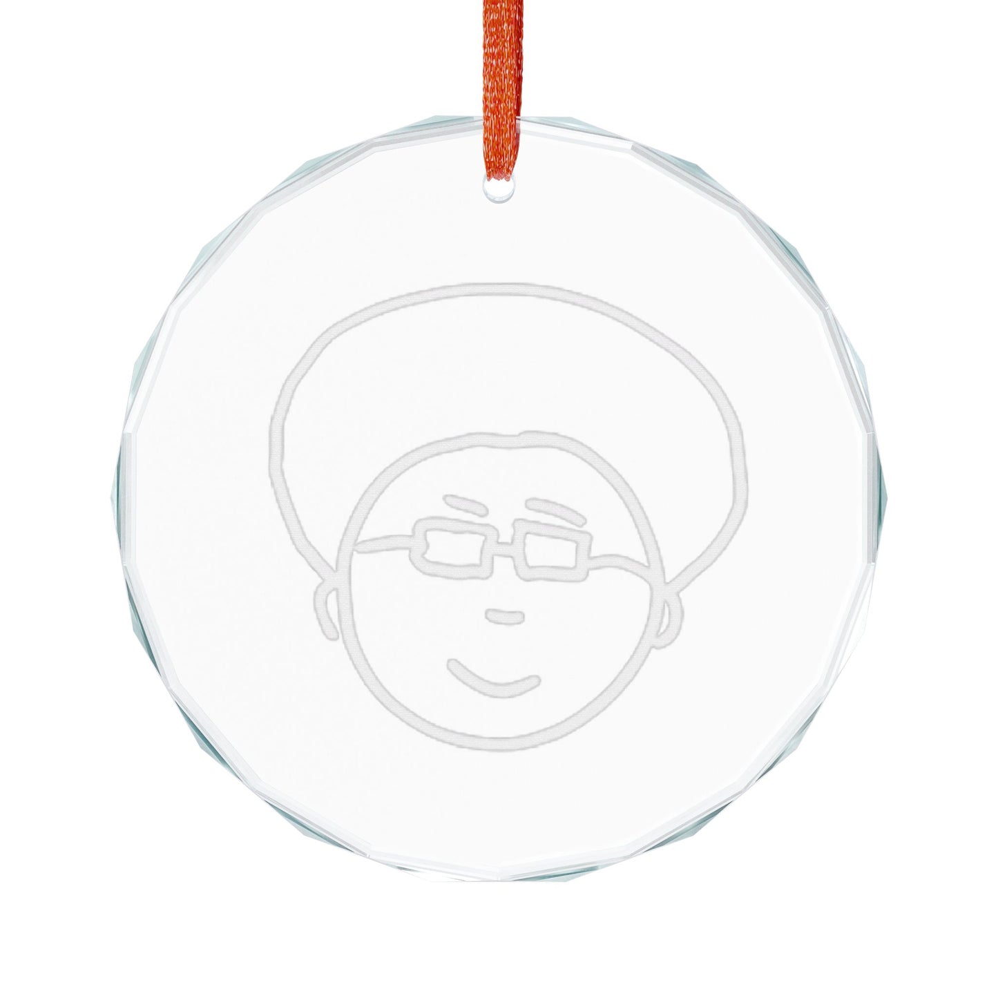 A-F-R-O LOGO - Crystal Glass Ornament