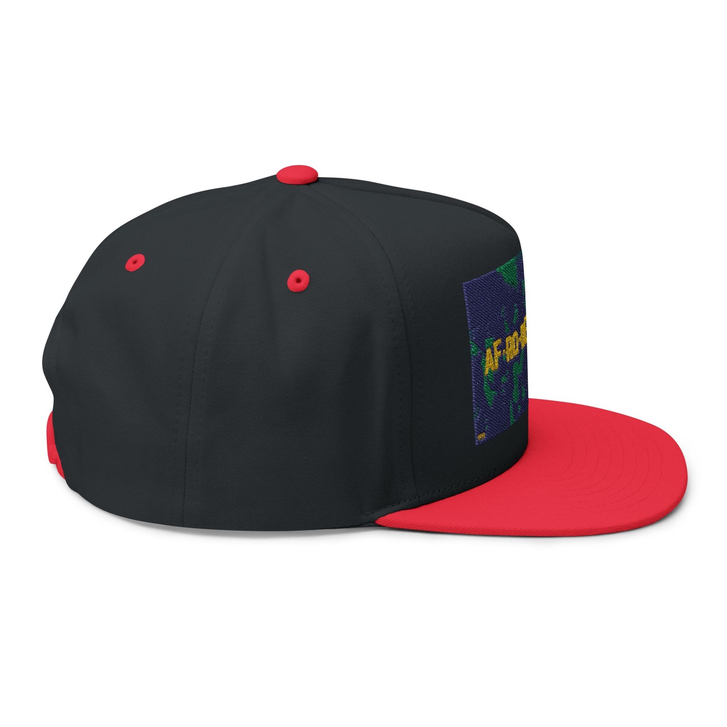 AFRODEEZEAK 3 - Embroidered Flat Bill Cap