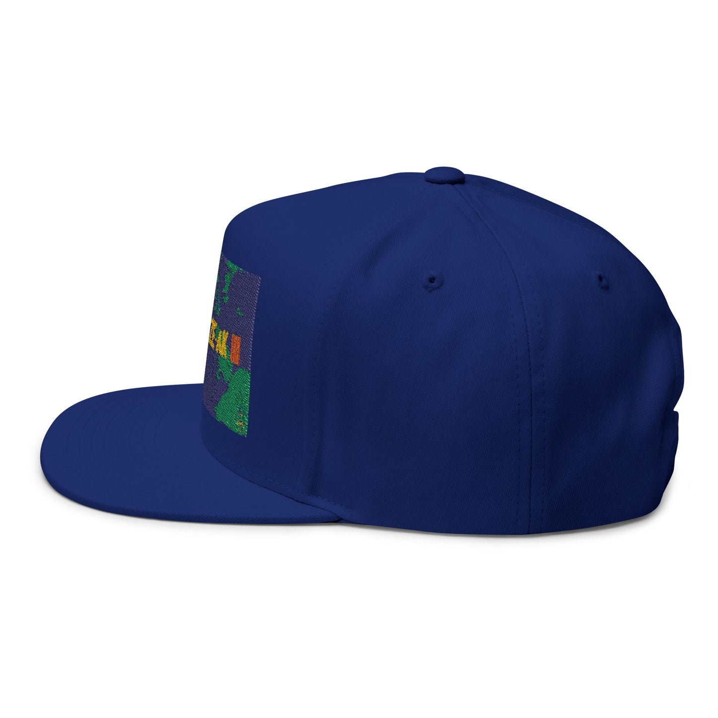 AFRODEEZEAK 3 - Embroidered Flat Bill Cap