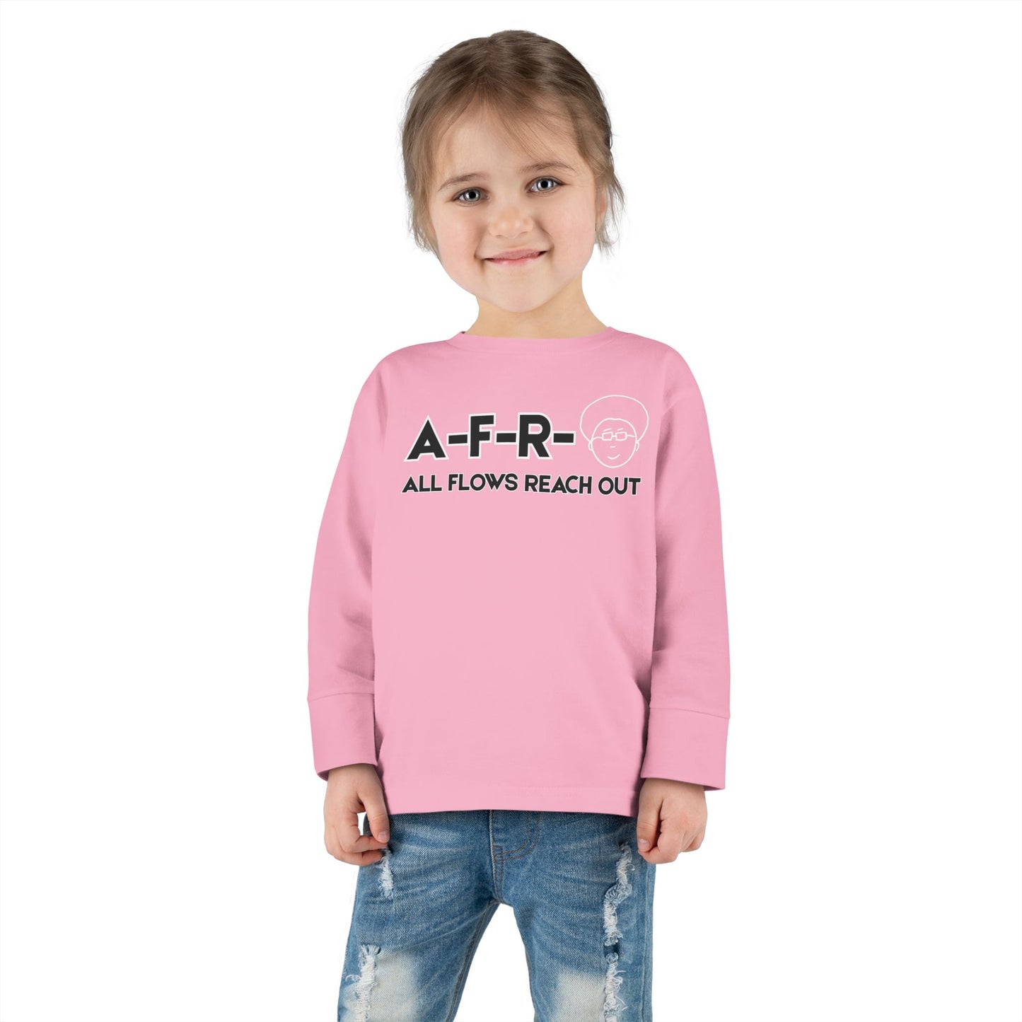 A-F-R-O LOGO - Toddler Long Sleeve Tee
