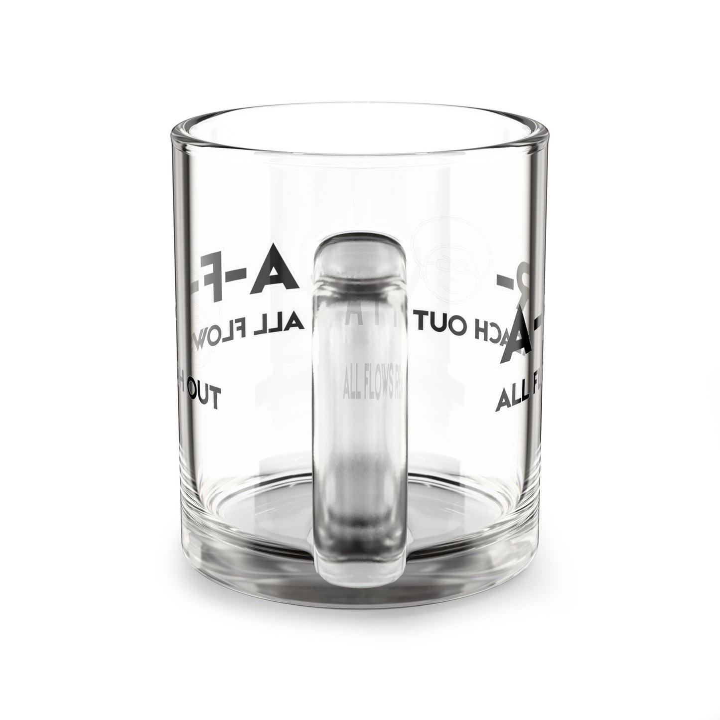 All Flows Reach Out - Glass Mug