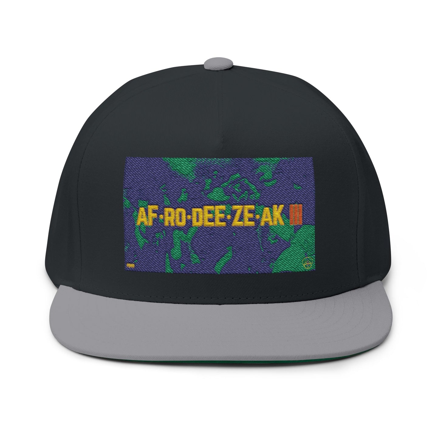 AFRODEEZEAK 3 - Embroidered Flat Bill Cap