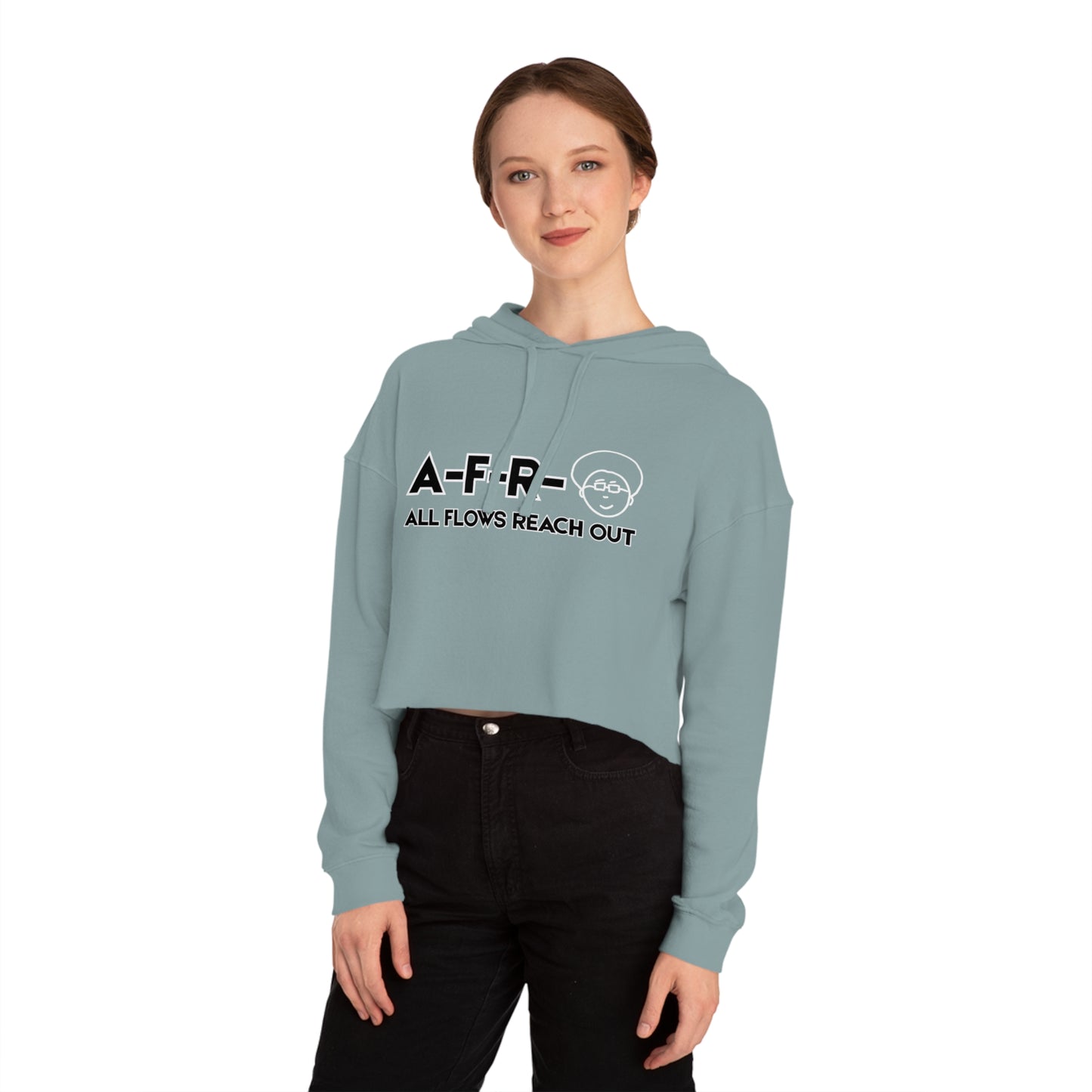 A-F-R-O LOGO - Cropped Hoodie