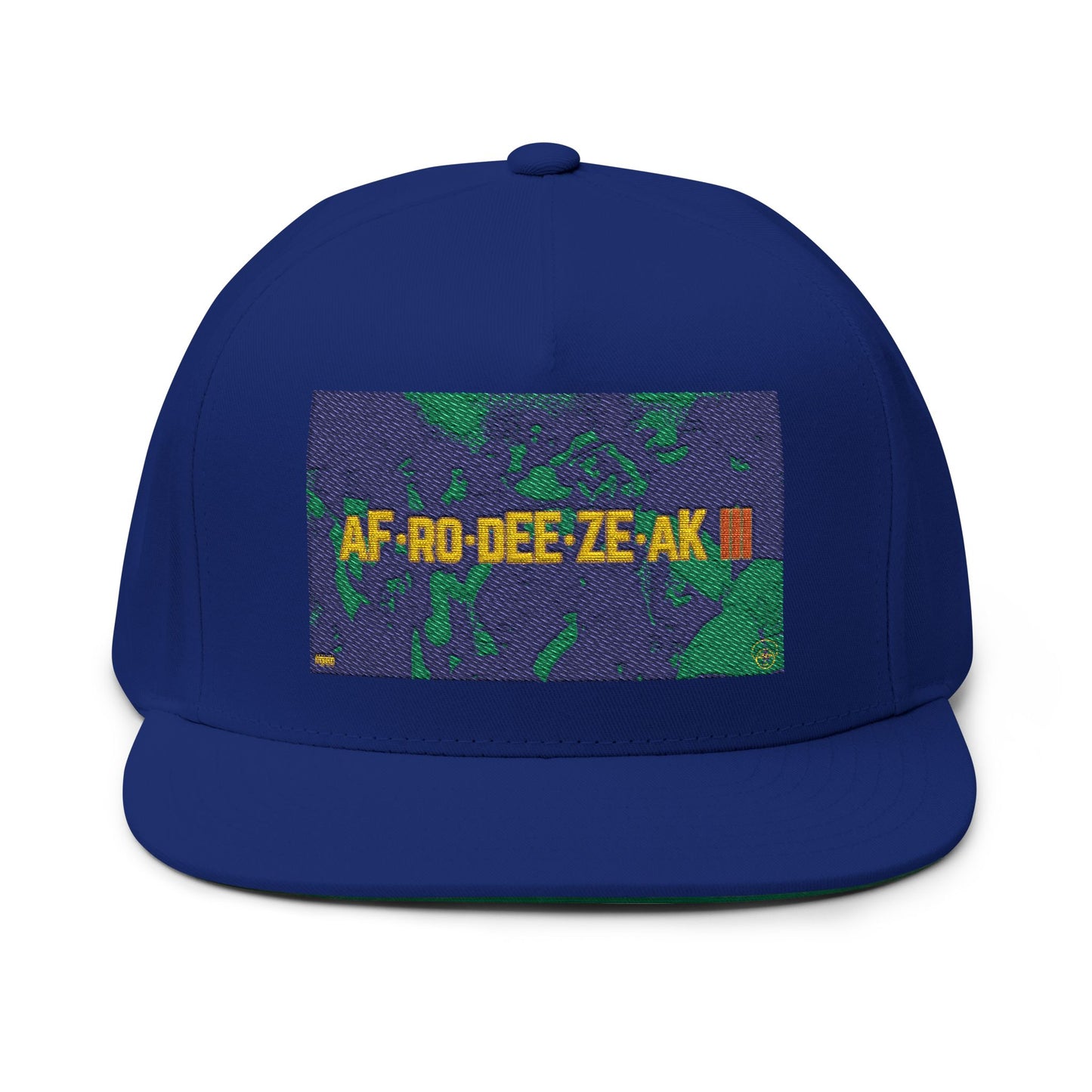 AFRODEEZEAK 3 - Embroidered Flat Bill Cap