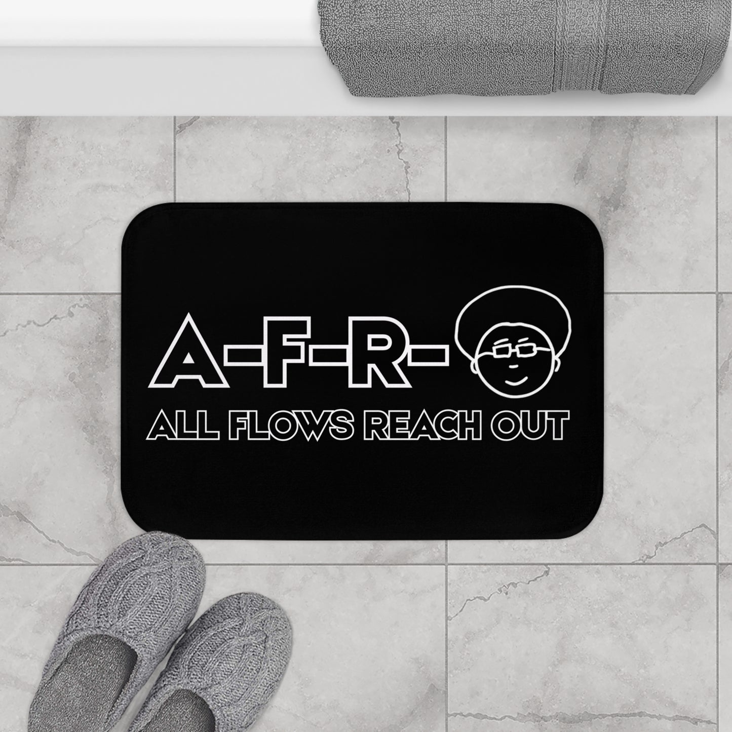 All Flows Reach Out - Bath Mat