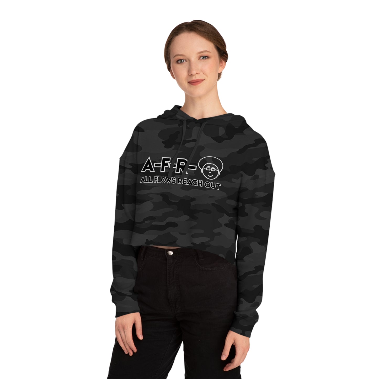 A-F-R-O LOGO - Cropped Hoodie