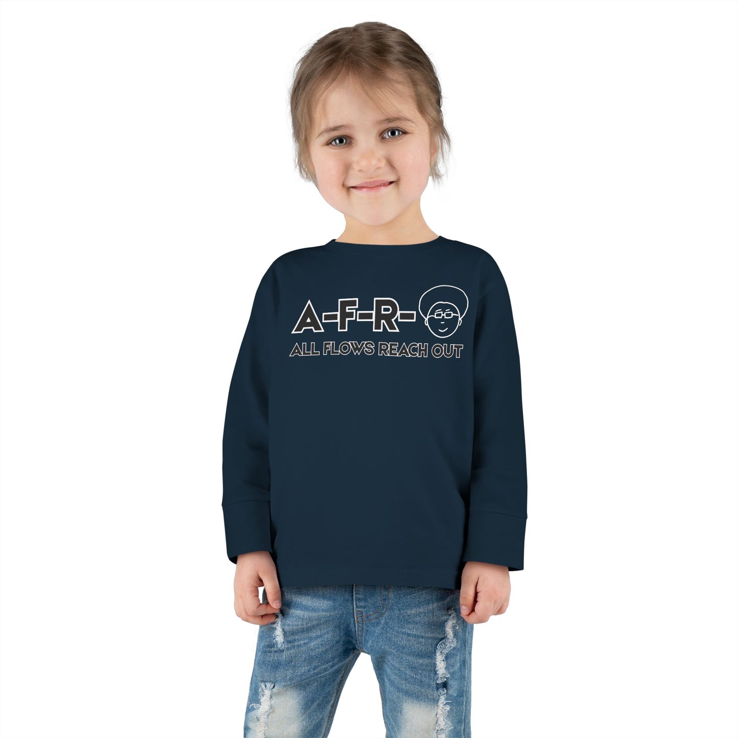 A-F-R-O LOGO - Toddler Long Sleeve Tee