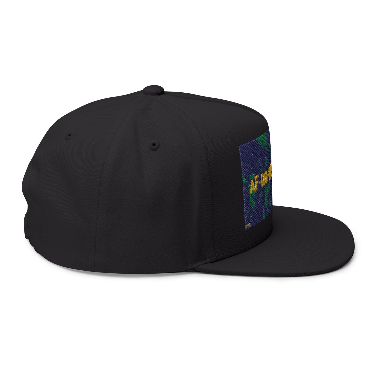 AFRODEEZEAK 3 - Embroidered Flat Bill Cap