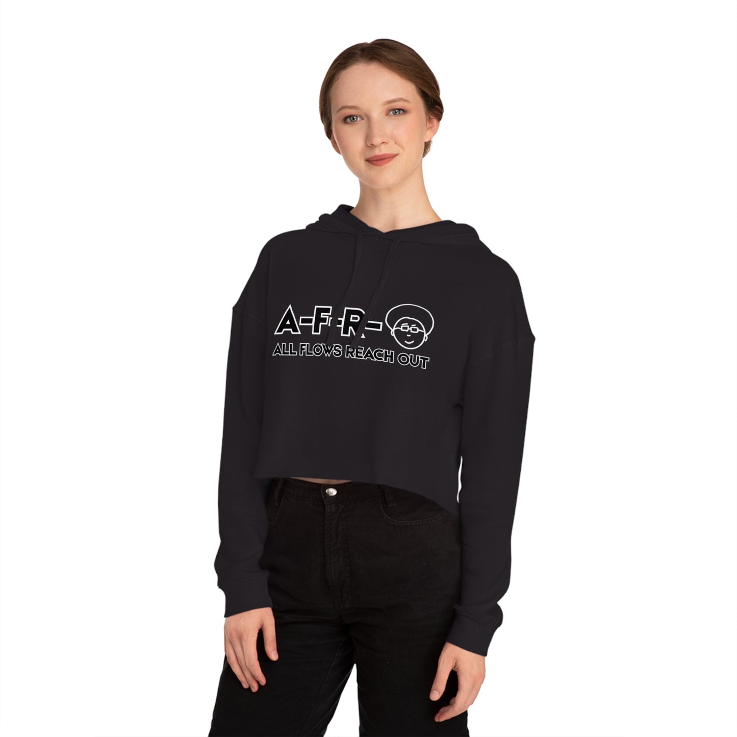 A-F-R-O LOGO - Cropped Hoodie