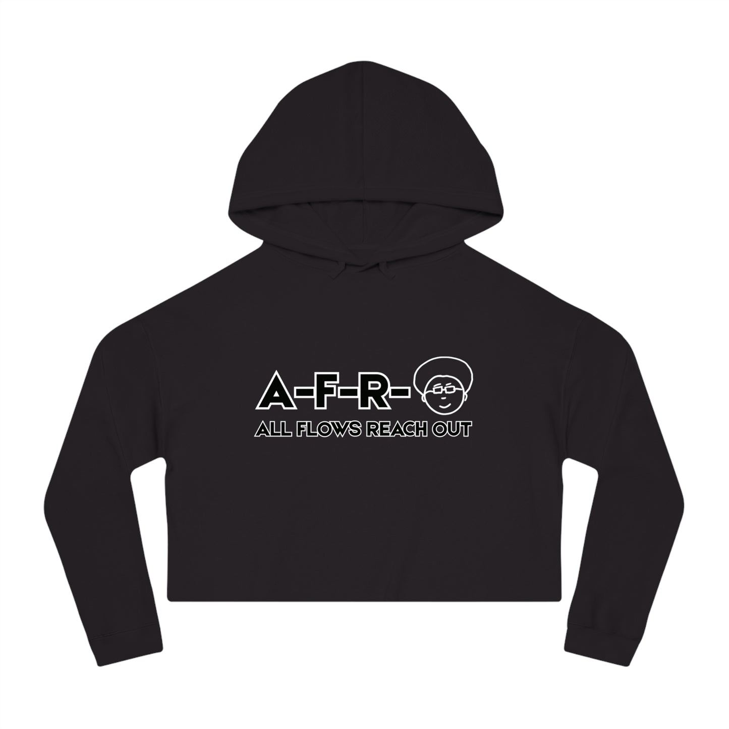 A-F-R-O LOGO - Cropped Hoodie