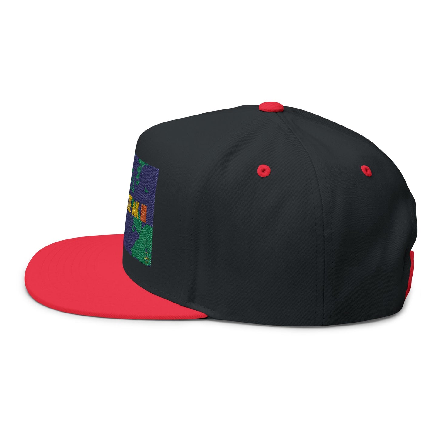 AFRODEEZEAK 3 - Embroidered Flat Bill Cap