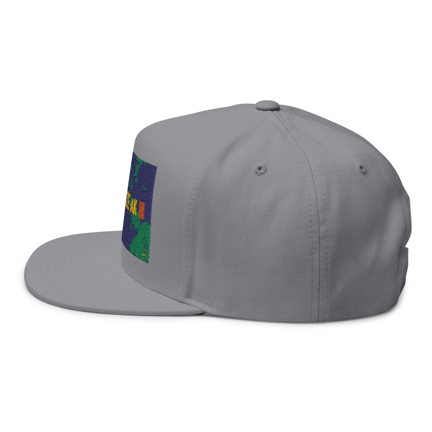 AFRODEEZEAK 3 - Embroidered Flat Bill Cap