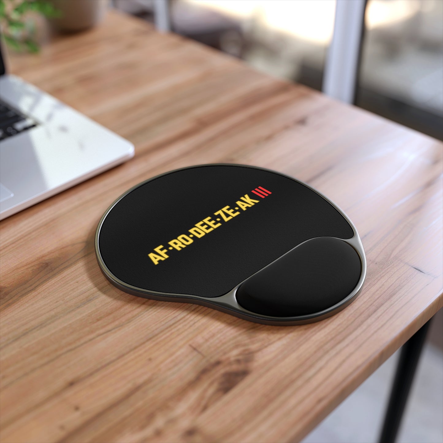 AFRODEEZEAK 3 Logo - Mouse Pad with Wrist Rest