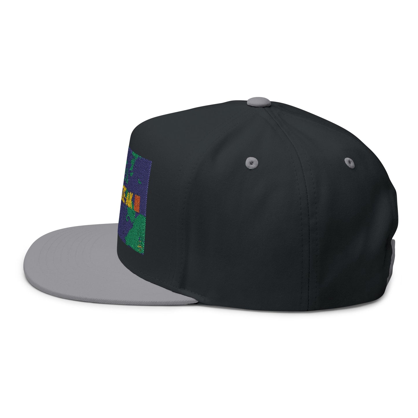 AFRODEEZEAK 3 - Embroidered Flat Bill Cap